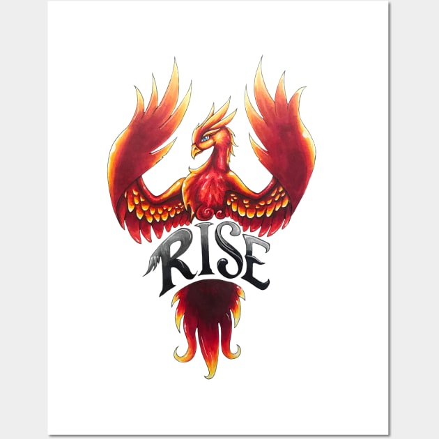 Rising Phoenix Wall Art by Lady Lilac